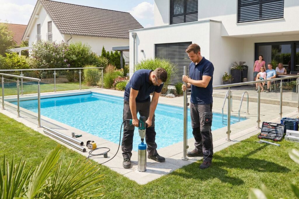 instalacion de barandilla de acero inoxidable en leon